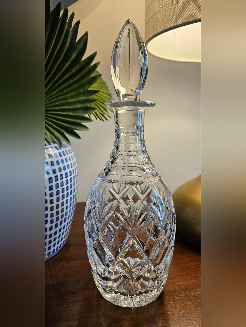 Vintage Webb Corbett Georgian Crystal Cordial Decanter w/ Stopper England